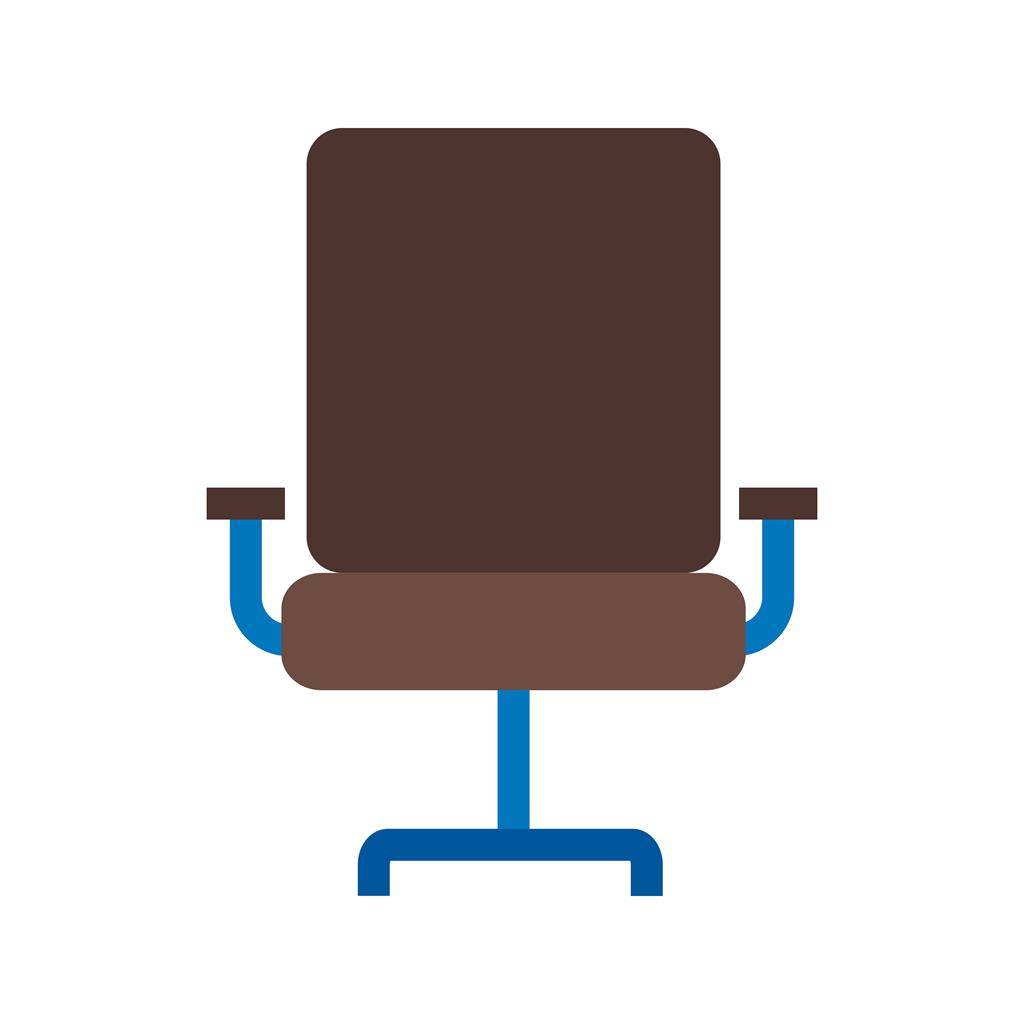 Chair Flat Multicolor Icon