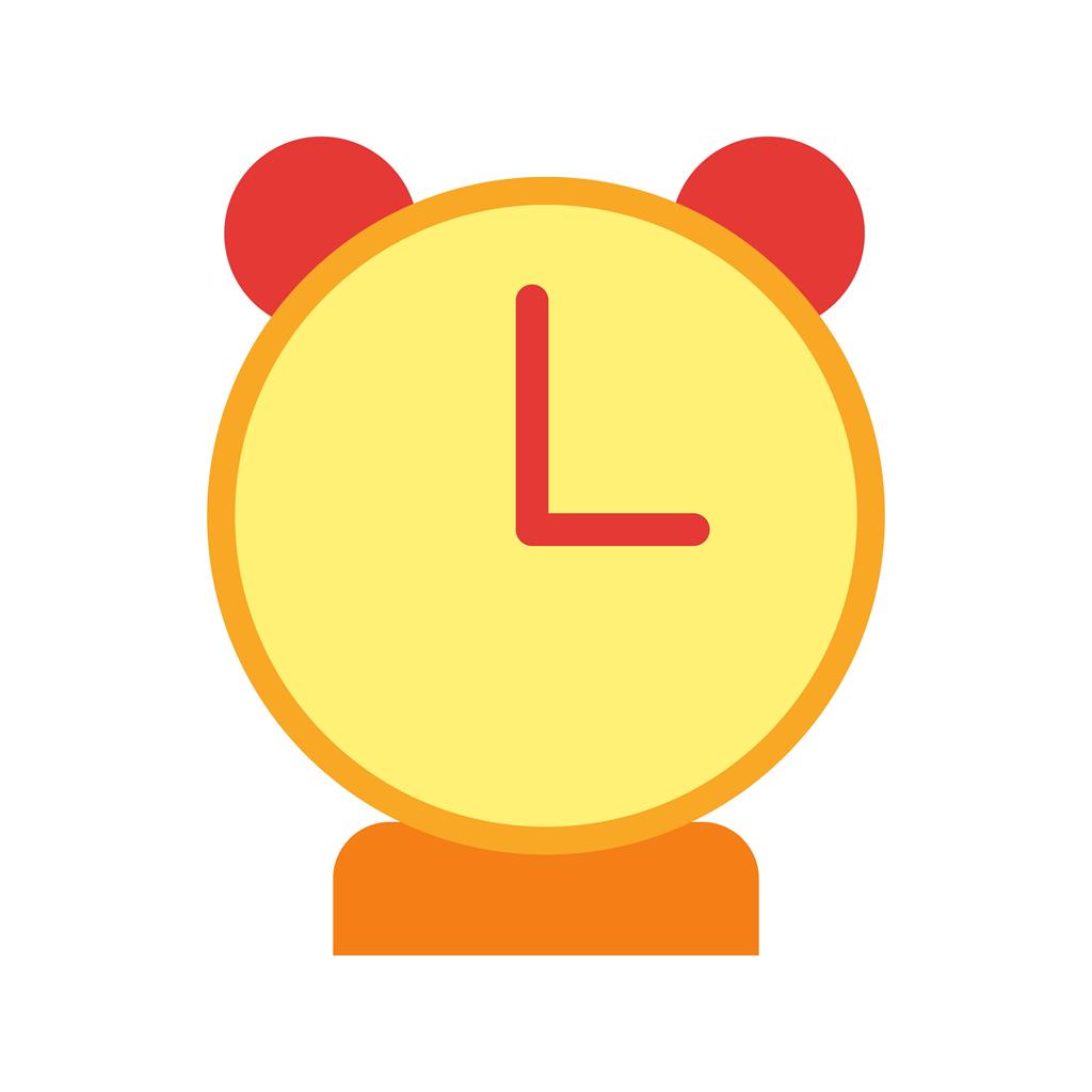 Alarm Clock Flat Multicolor Icon