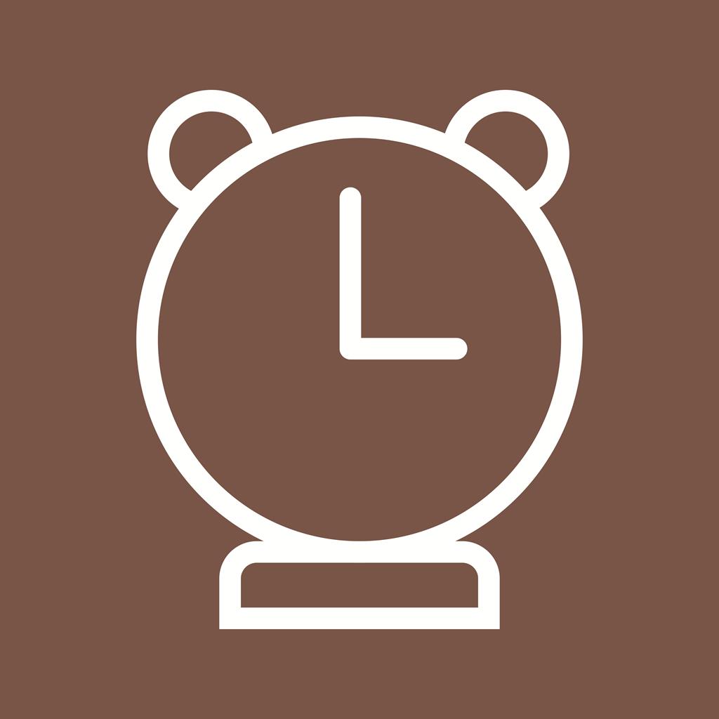 Alarm Clock Line Multicolor B/G Icon