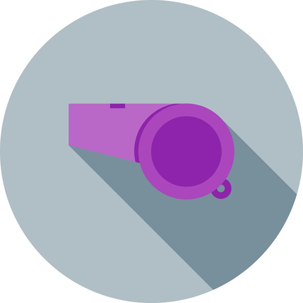 Whistle Flat Shadowed Icon