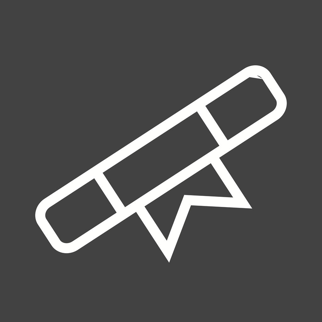 Diploma Line Inverted Icon