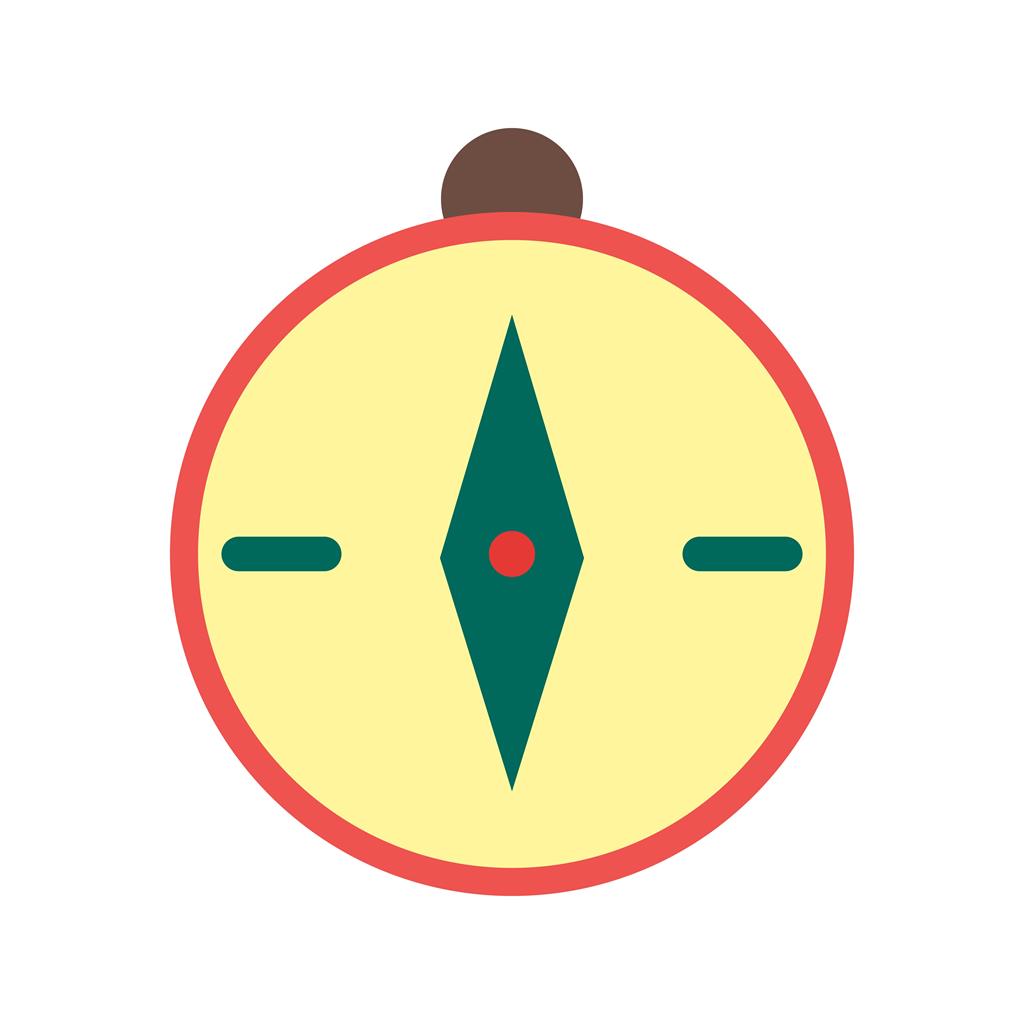 Compass Flat Multicolor Icon