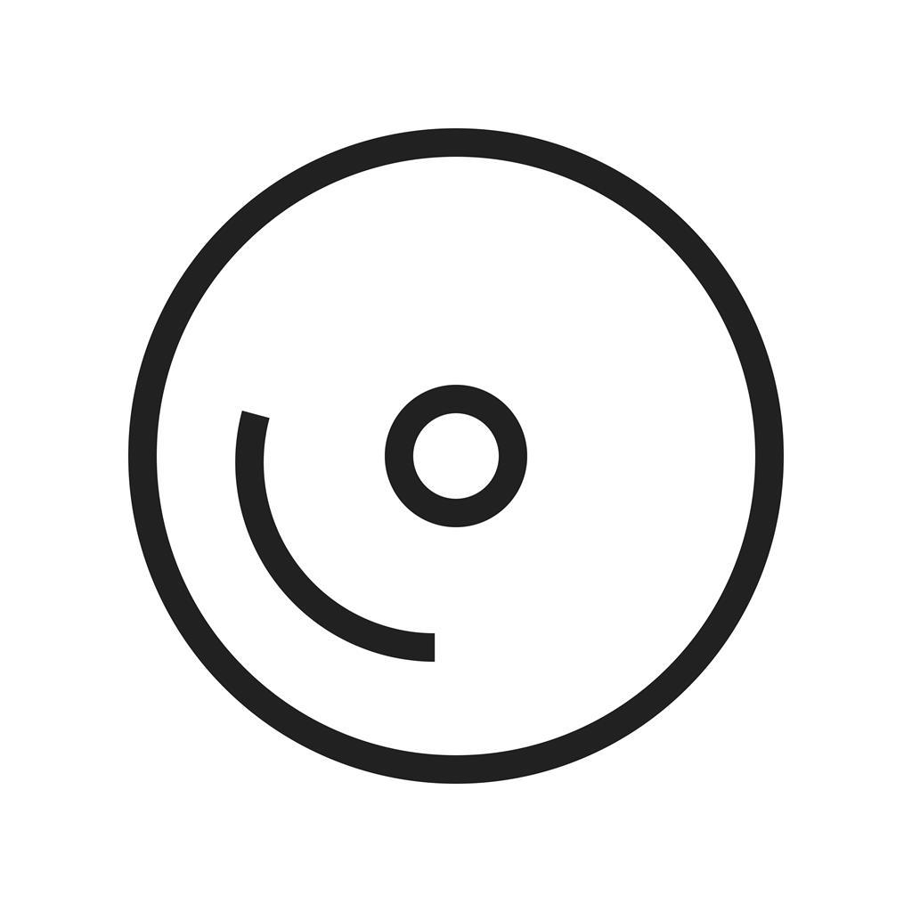 Disk Line Icon - IconBunny