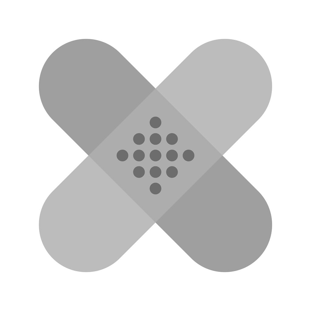 Band Aid Greyscale Icon - IconBunny