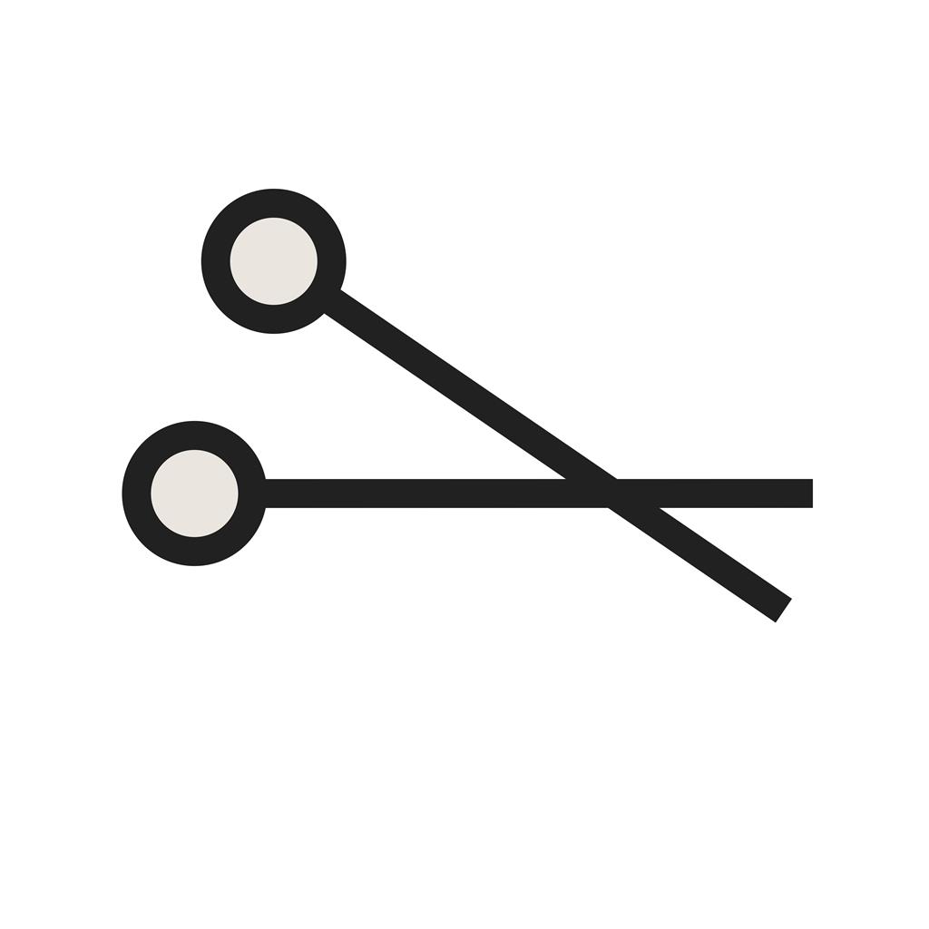 Scissors Line Filled Icon - IconBunny