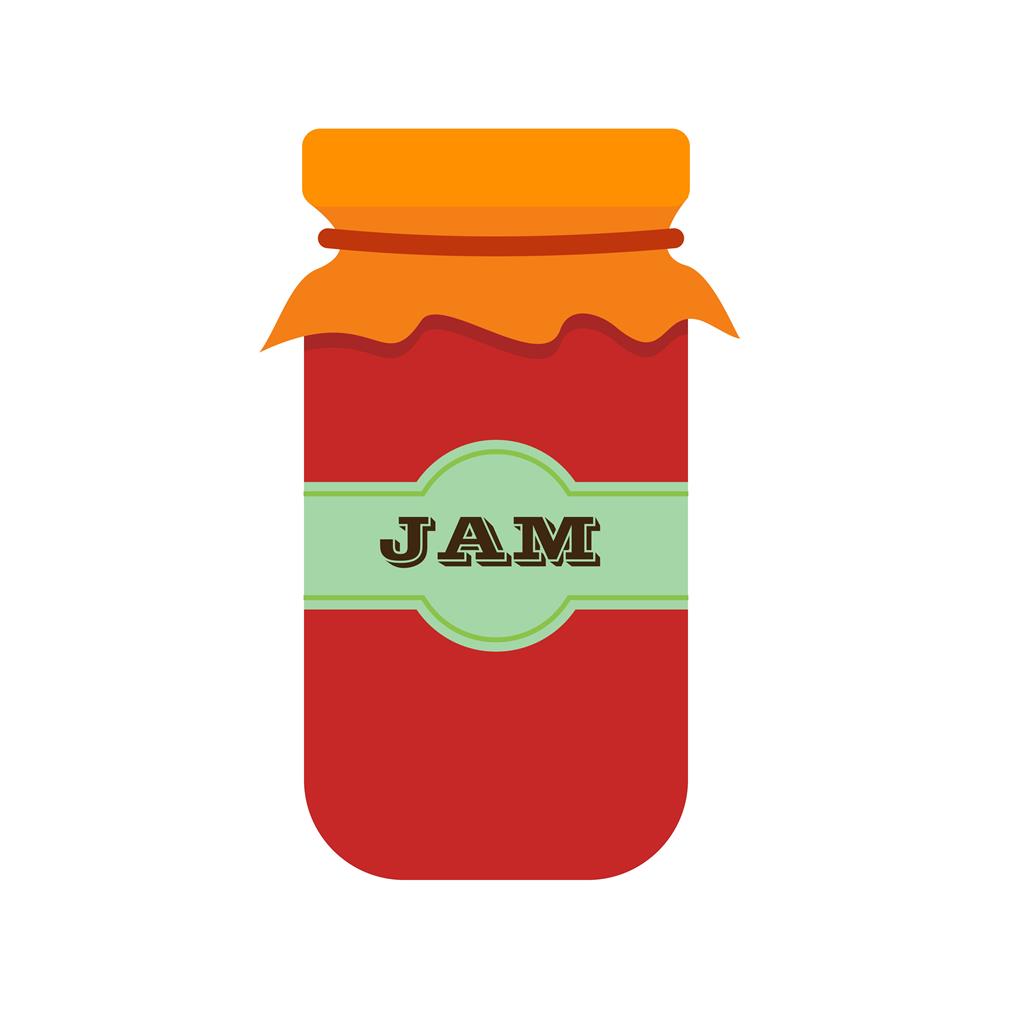 Jam Jar Flat Multicolor Icon