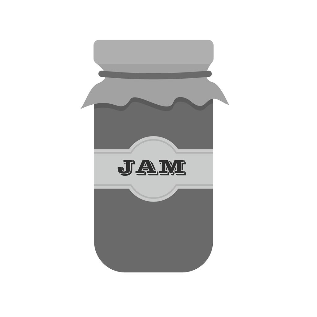 Jam Jar Greyscale Icon