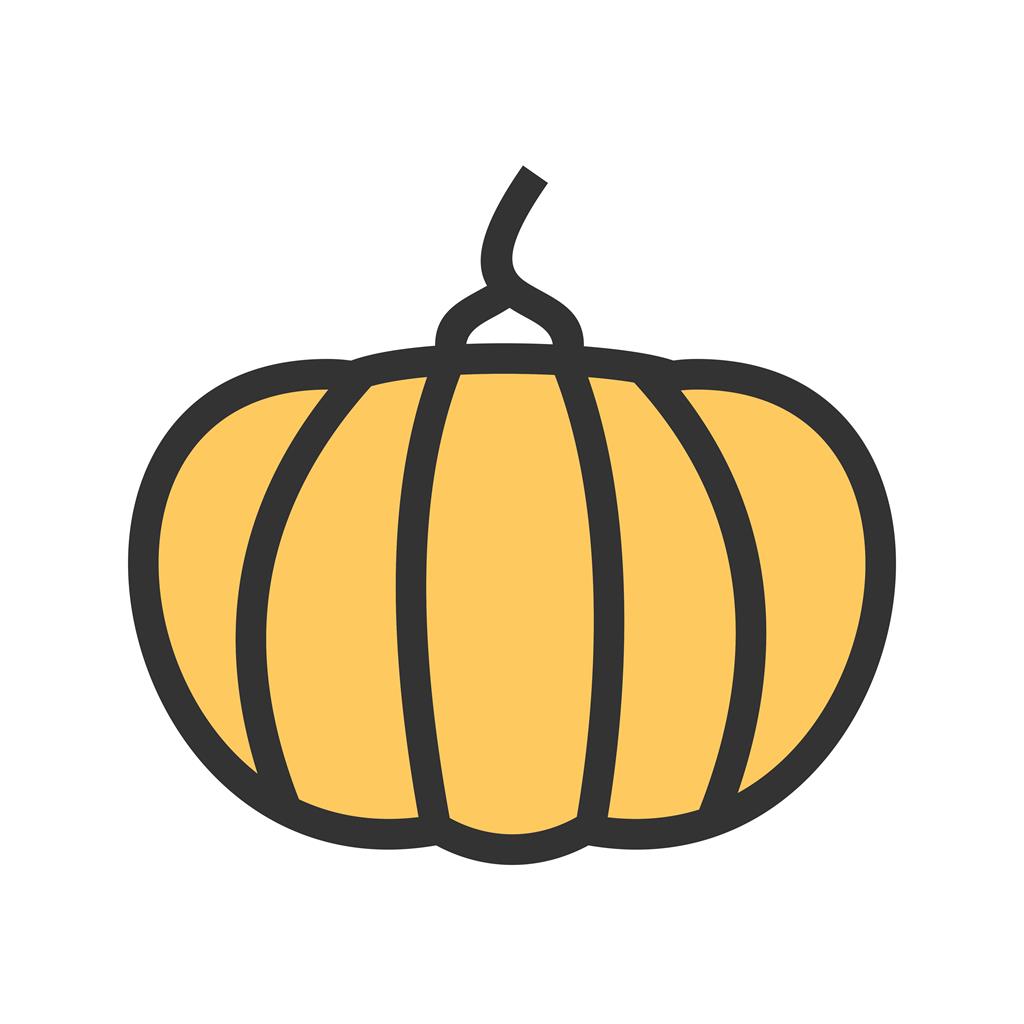 Pumpkin Line Filled Icon
