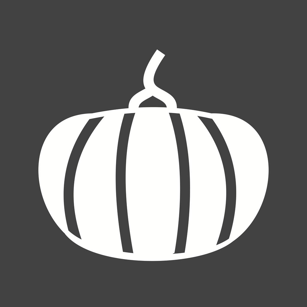 Pumpkin Glyph Inverted Icon