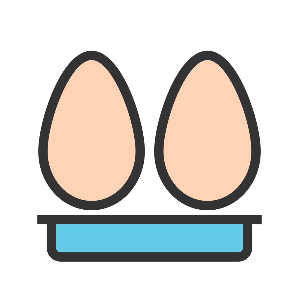 Eggs Line Filled Icon