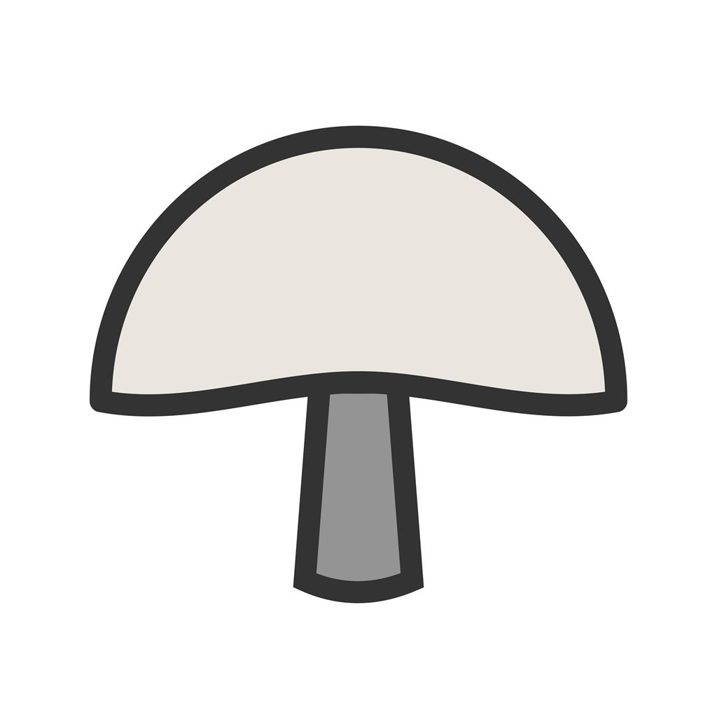 Mushroom Line Filled Icon