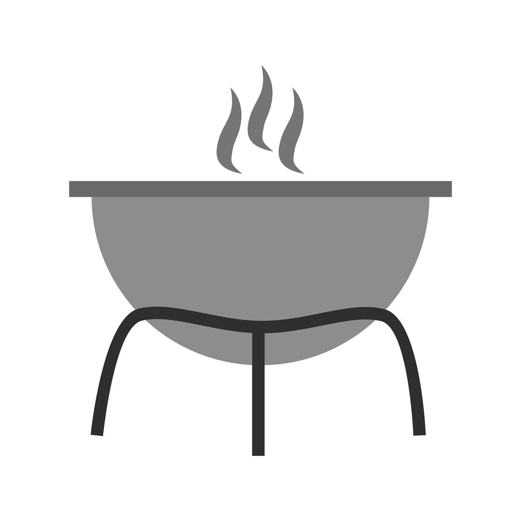 Cooking Pot Greyscale Icon