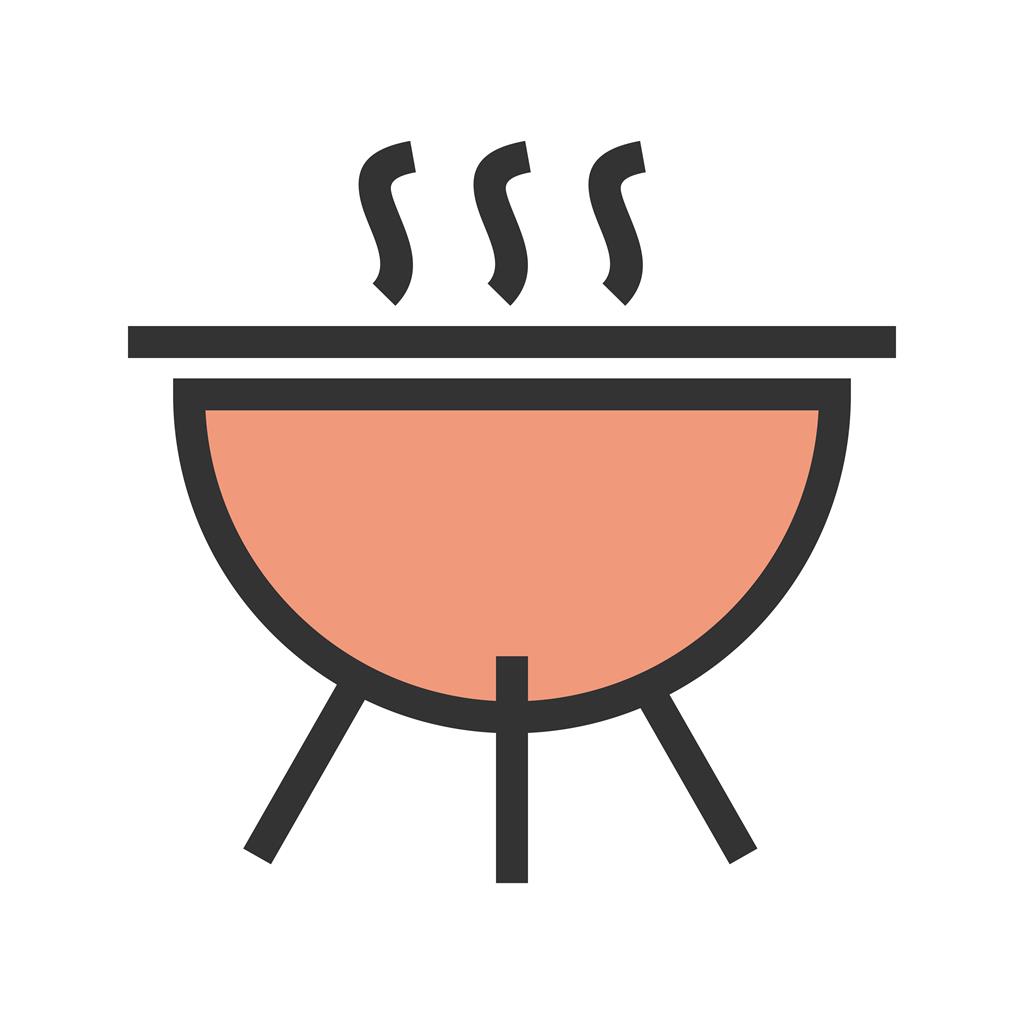 Cooking Pot Line Filled Icon