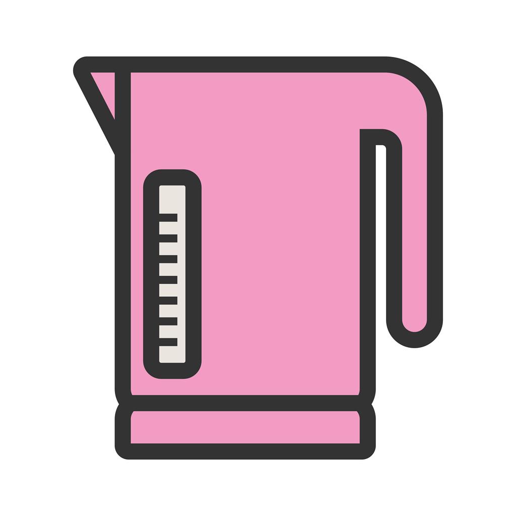 Electric Kettle Line Filled Icon