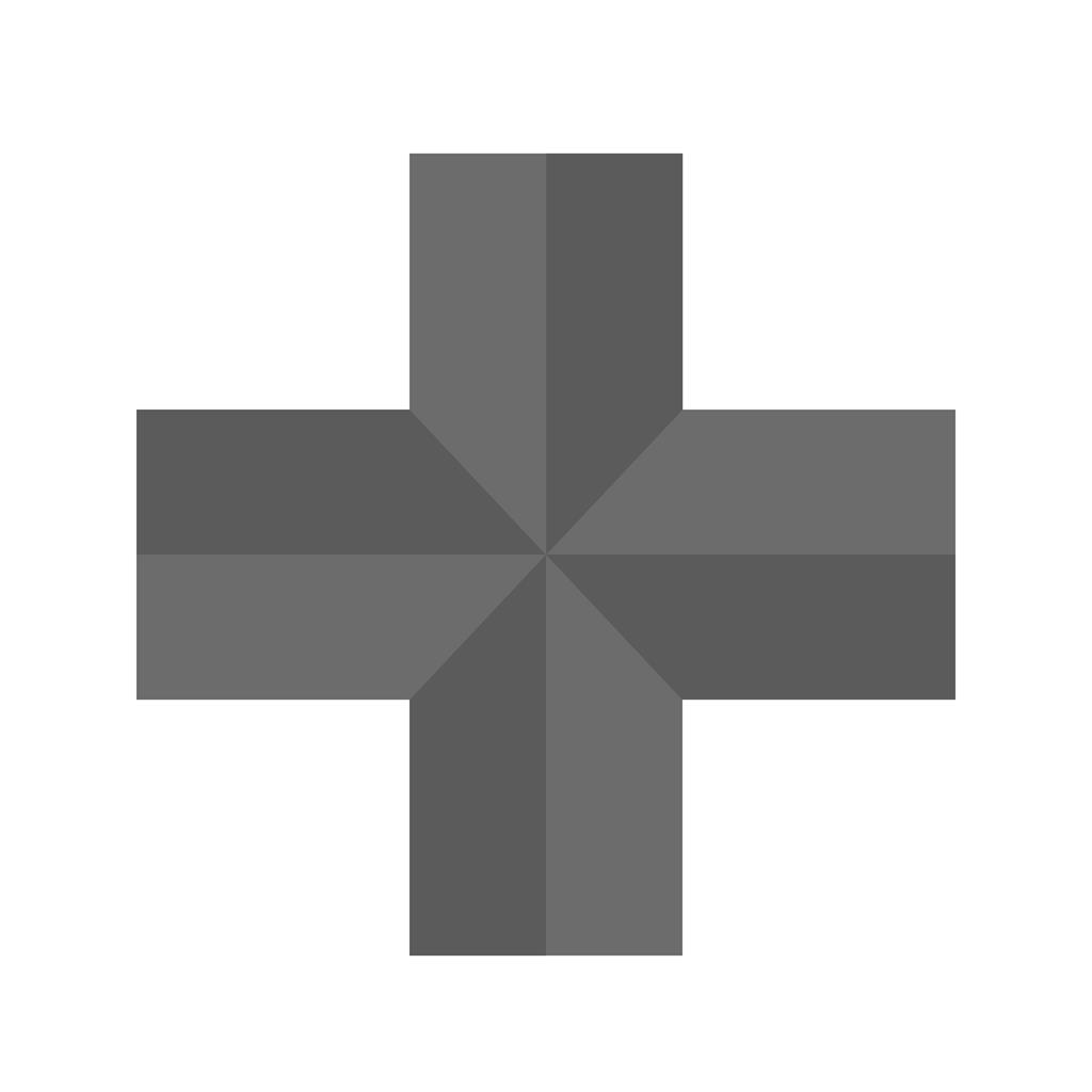 Hospital Sign Greyscale Icon - IconBunny