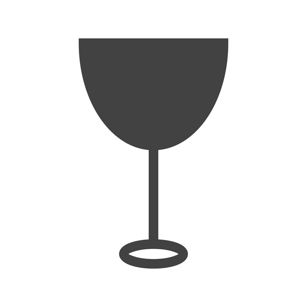 Wine Goblet Glyph Icon