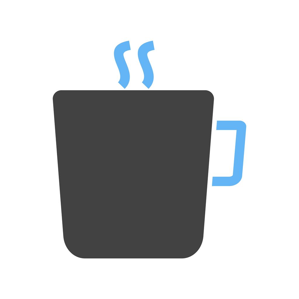 Tea Mug Blue Black Icon
