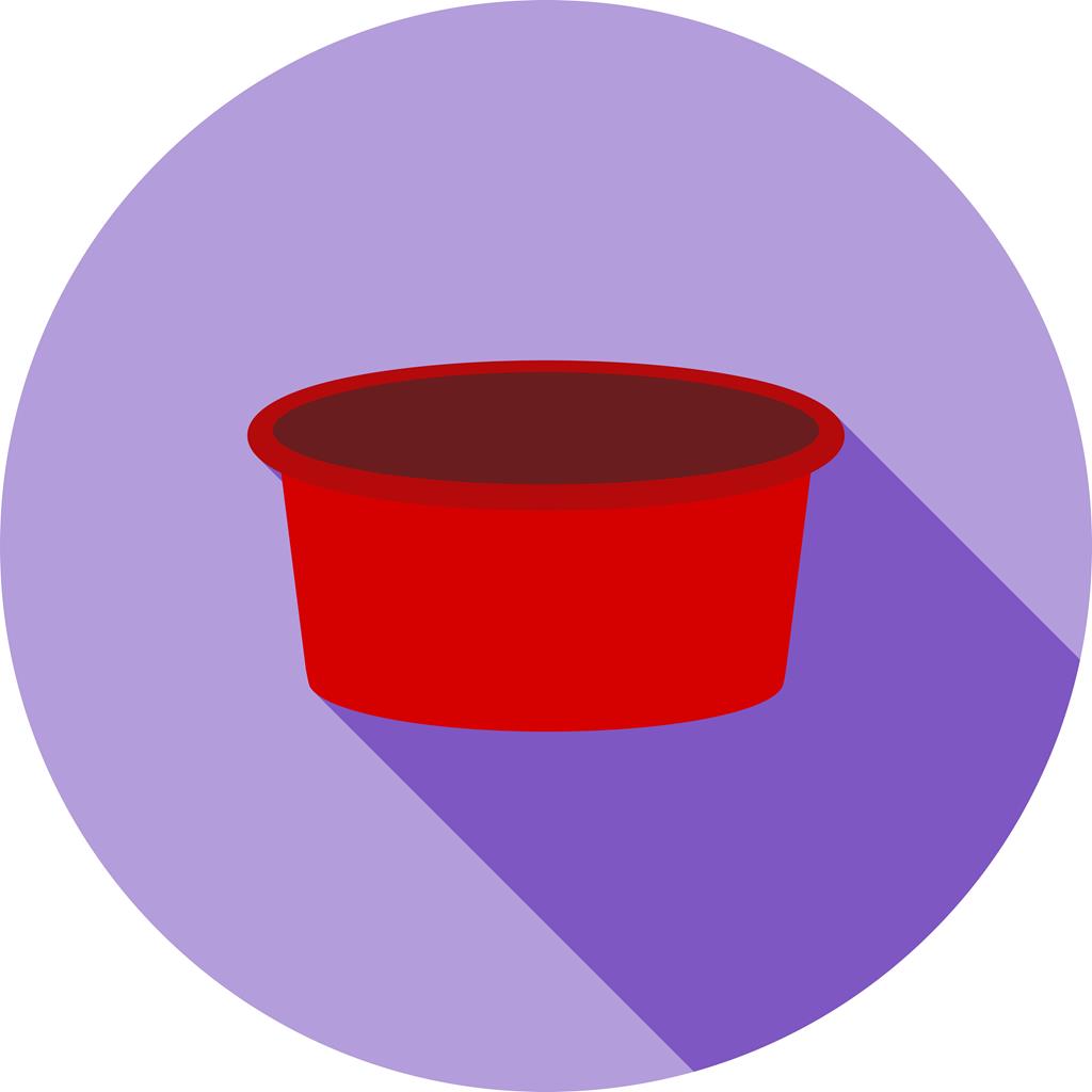 Soup Pot Flat Shadowed Icon