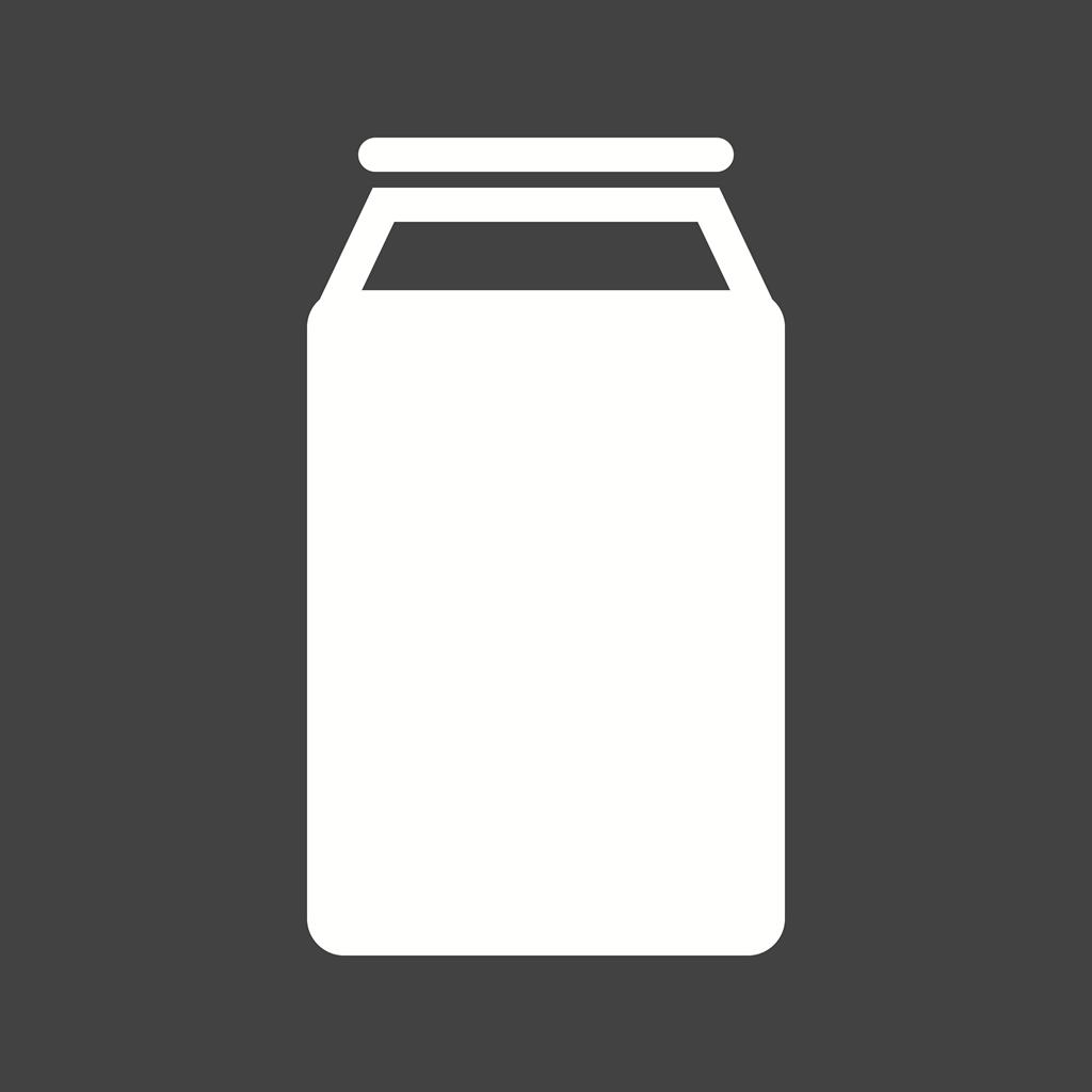 Soda Can Glyph Inverted Icon