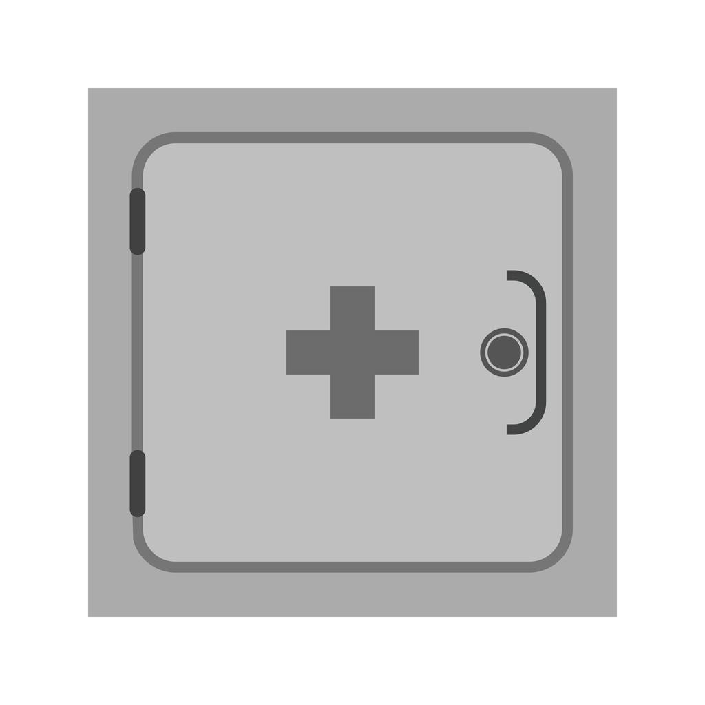 Medicine Cabinet Greyscale Icon - IconBunny