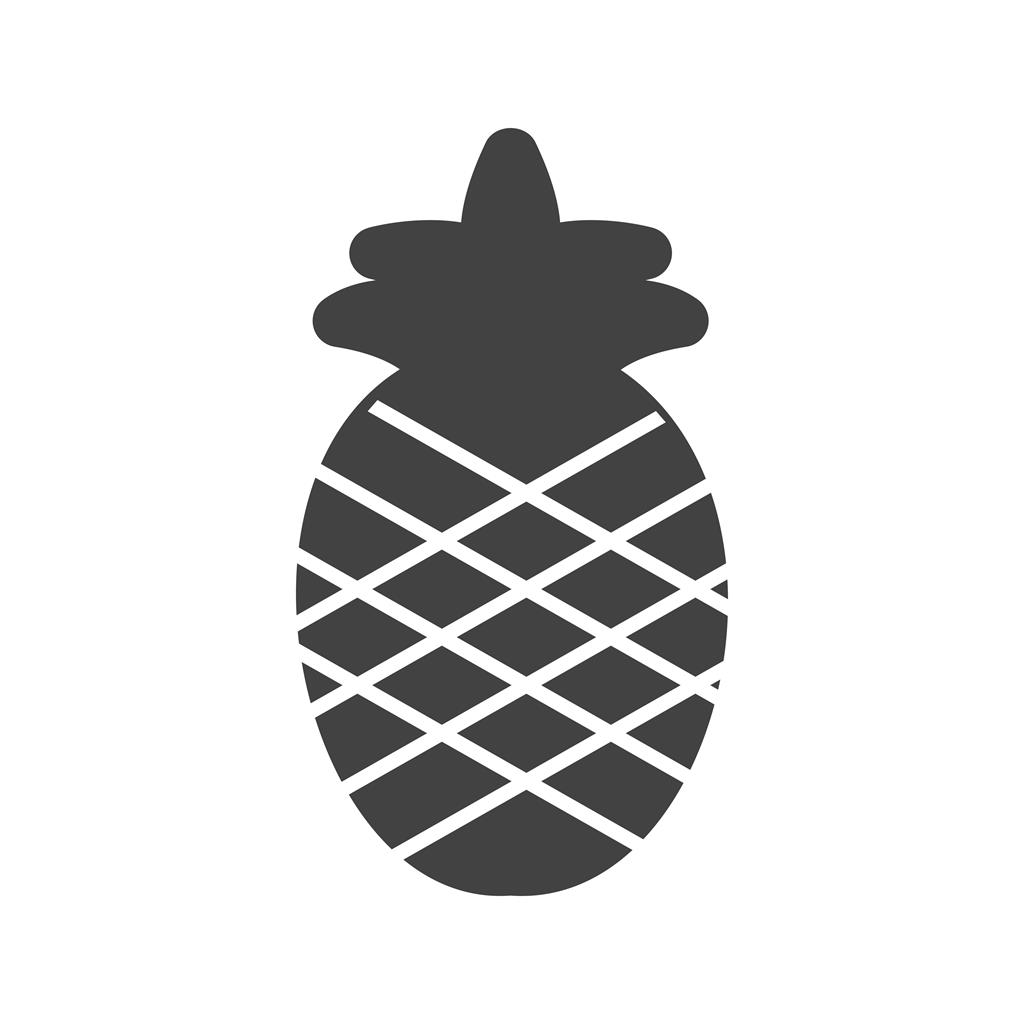 Pineapple Glyph Icon
