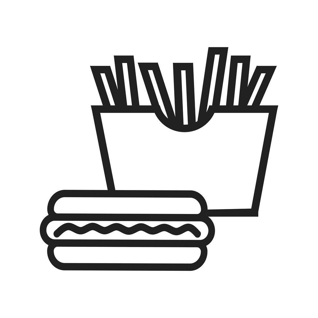 Fast Food Line Icon