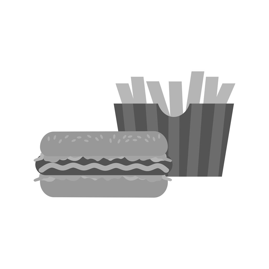 Fast Food Greyscale Icon