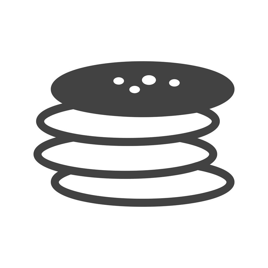 Pancakes Glyph Icon