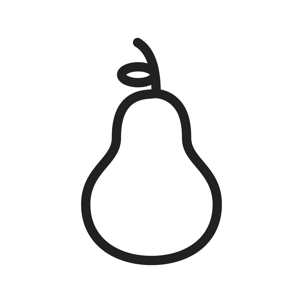 Pear Line Icon