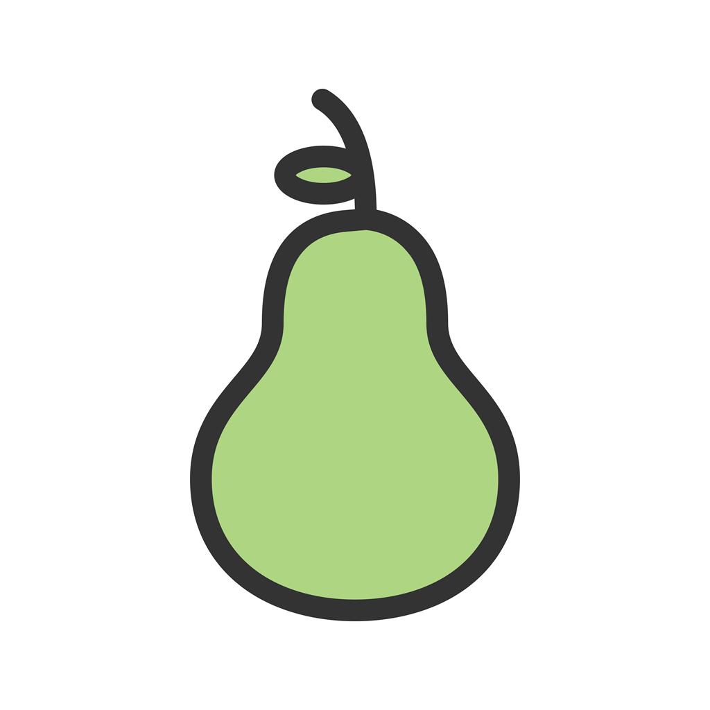 Pear Line Filled Icon