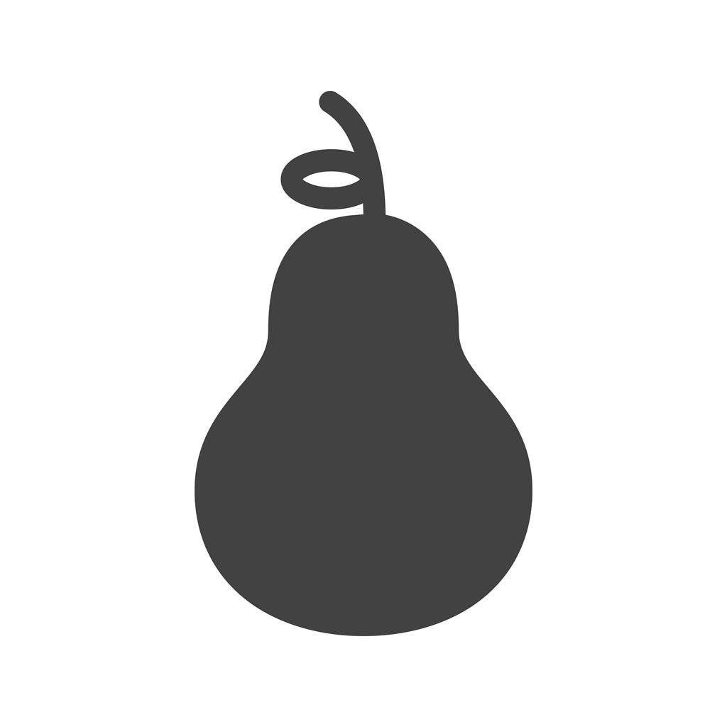 Pear Glyph Icon