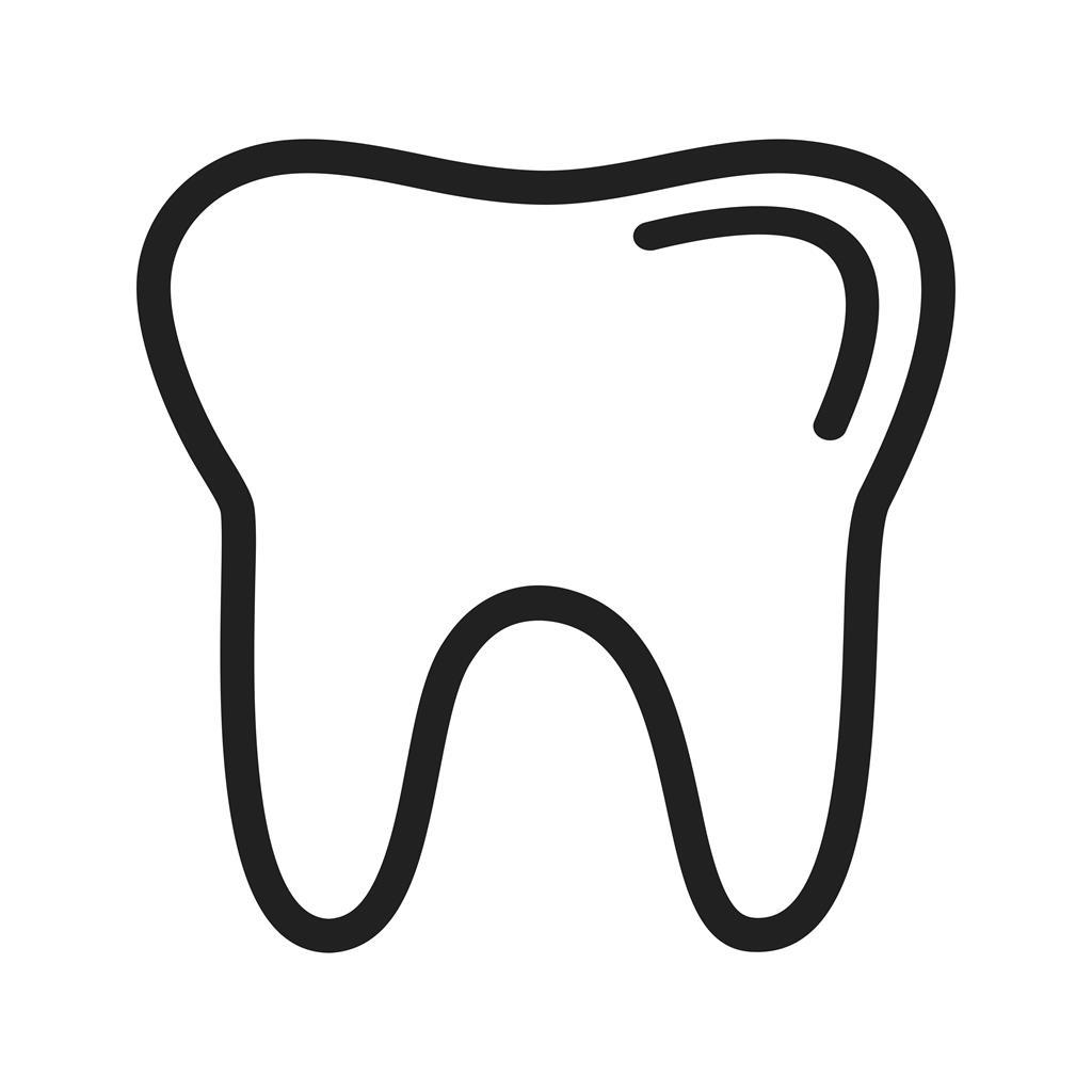 Tooth Line Icon - IconBunny