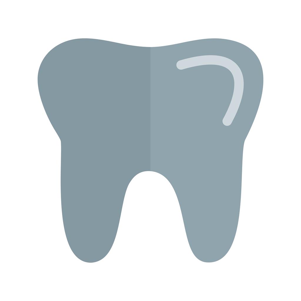 Tooth Flat Multicolor Icon - IconBunny