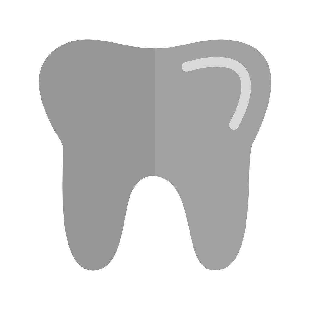 Tooth Greyscale Icon - IconBunny