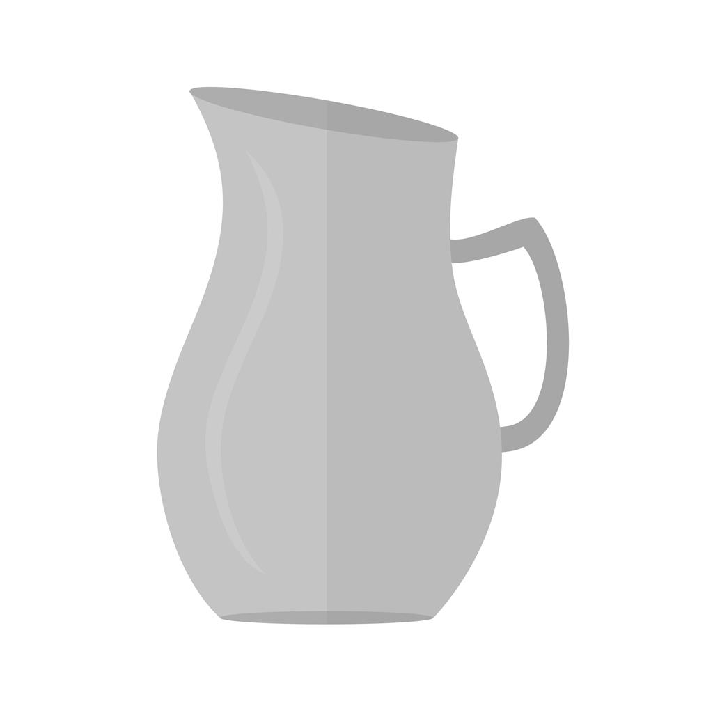 Jug of Water Greyscale Icon