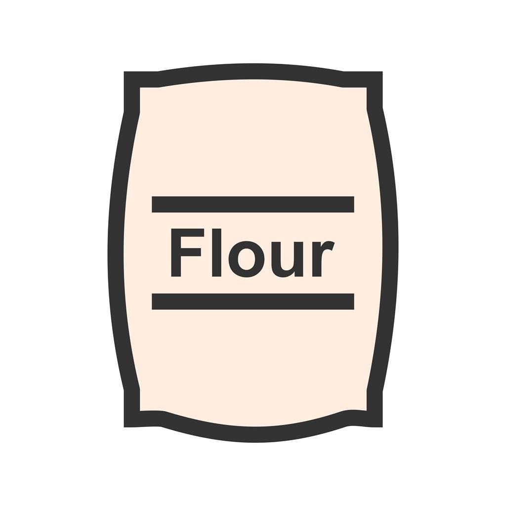 Flour bag Line Filled Icon