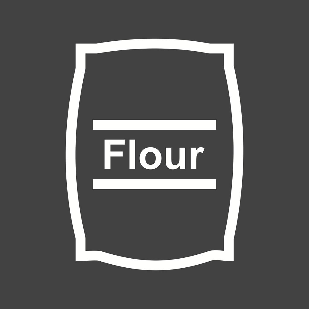 Flour bag Line Inverted Icon
