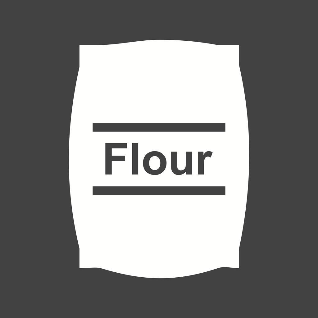Flour bag Glyph Inverted Icon