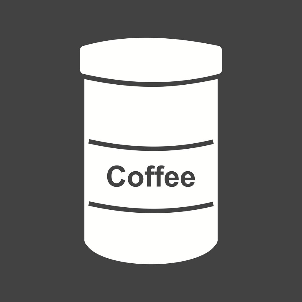 Coffee bottle Glyph Inverted Icon