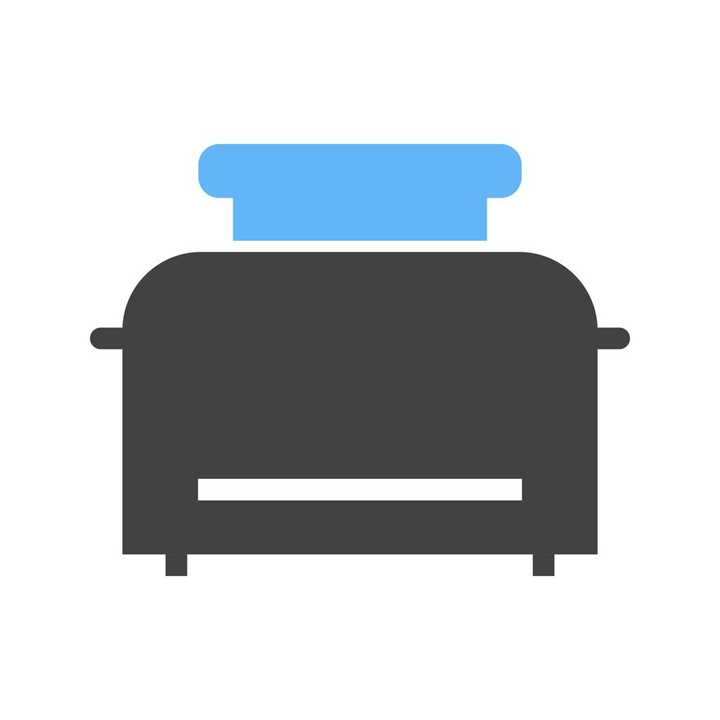 Toaster Blue Black Icon