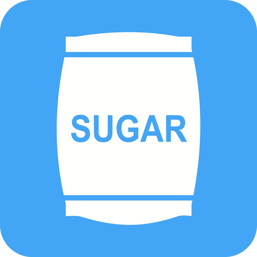 Sugar bag Flat Round Corner Icon