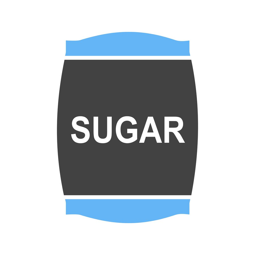 Sugar bag Blue Black Icon