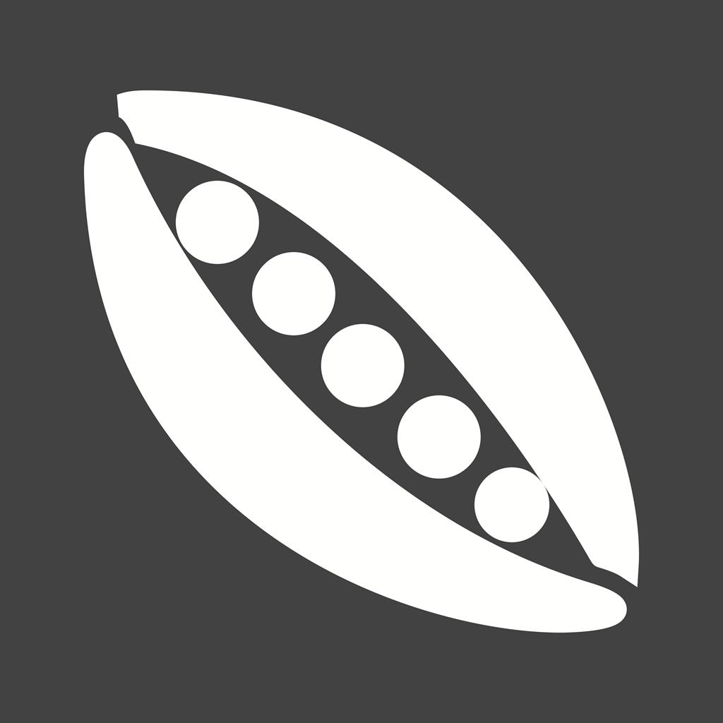 Peas Glyph Inverted Icon