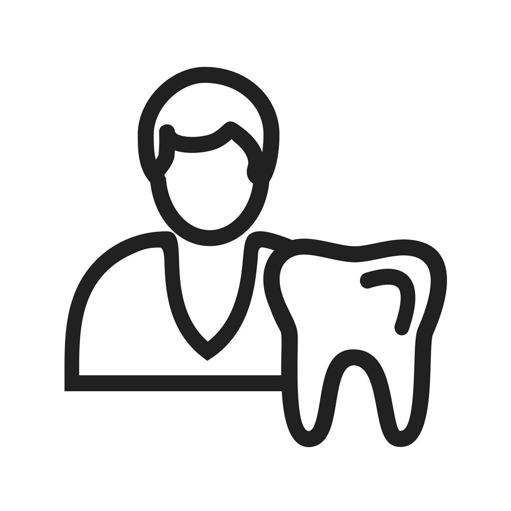 Dentist Line Icon - IconBunny