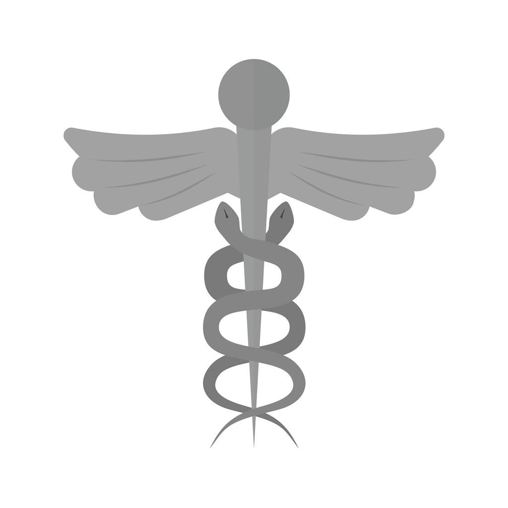 Medical Sign I Greyscale Icon