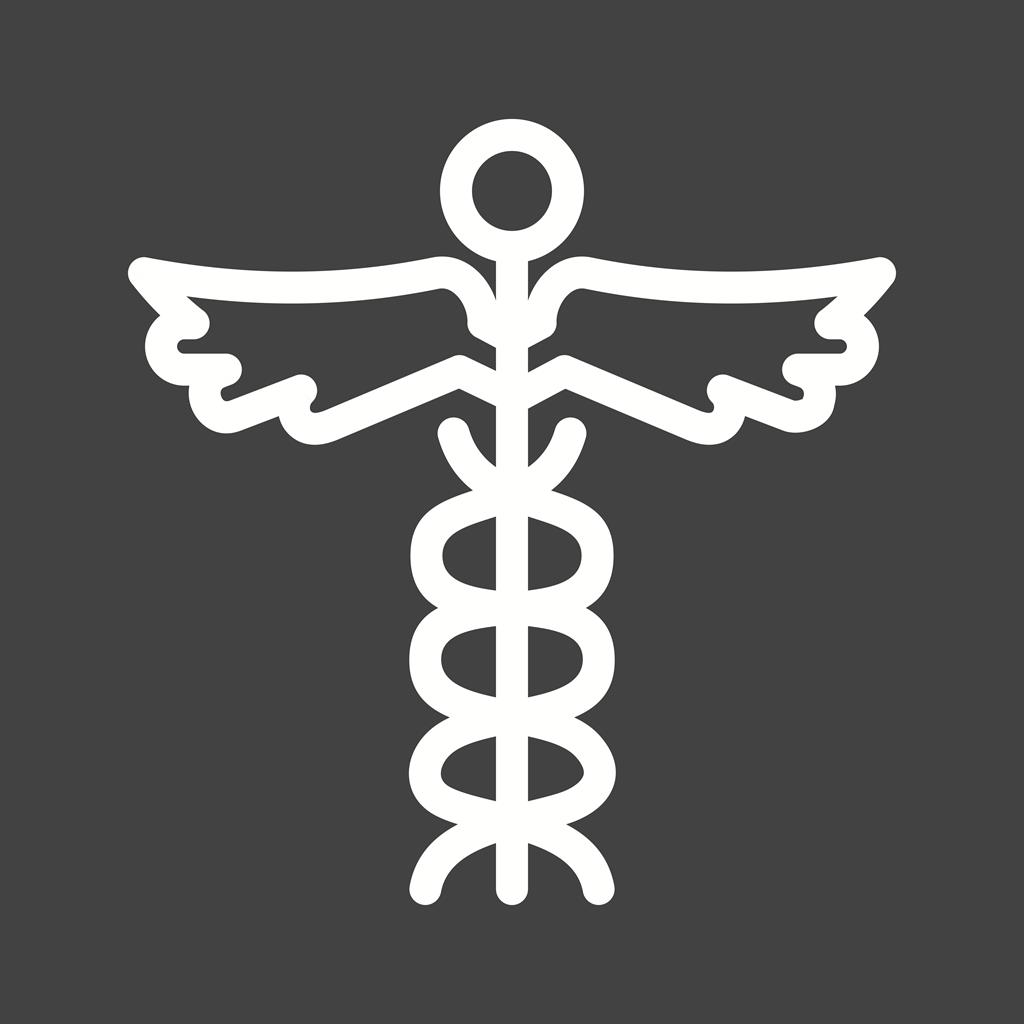 Medical Sign I Line Inverted Icon