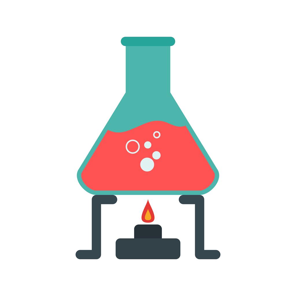 Chemical Experiment Flat Multicolor Icon