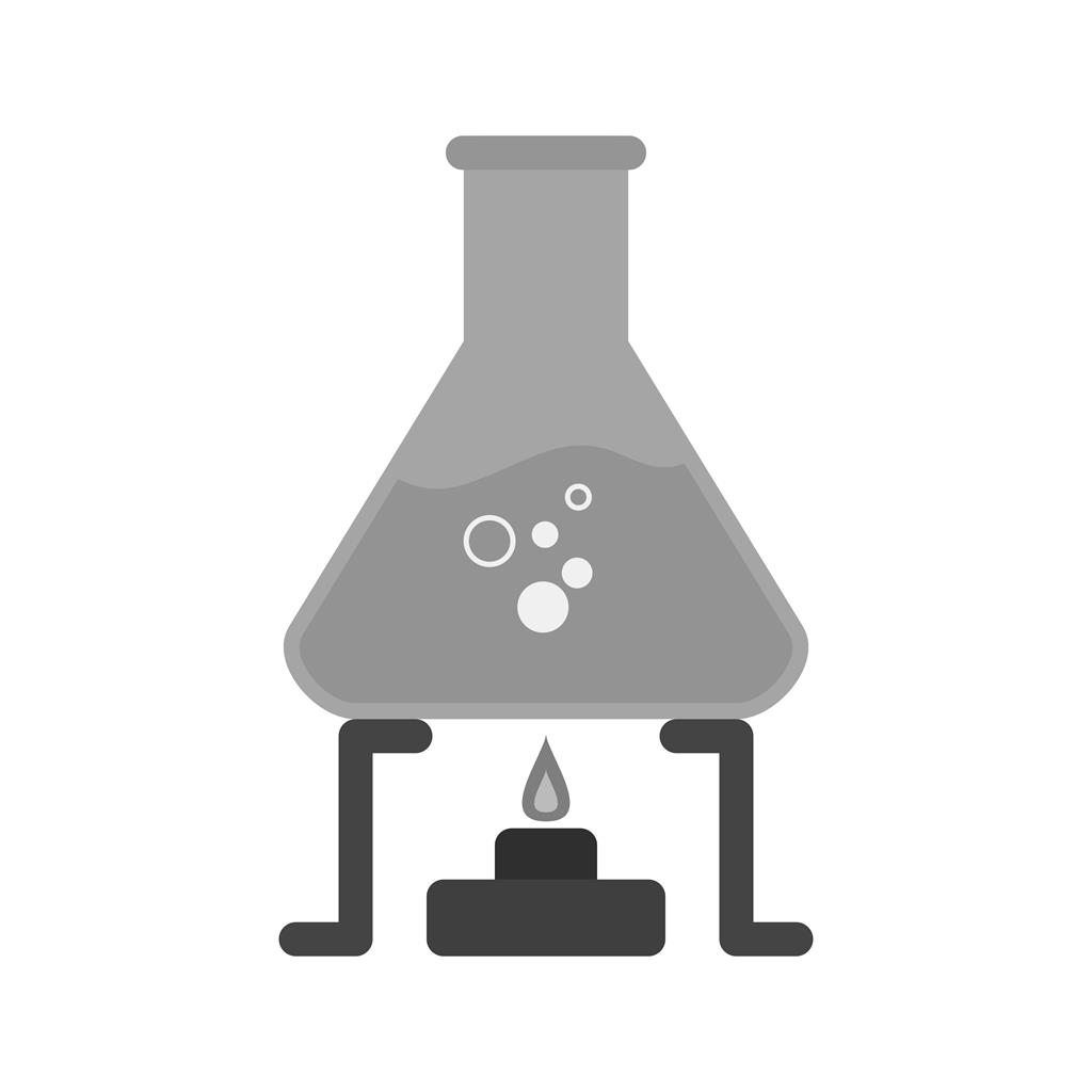 Chemical Experiment Greyscale Icon