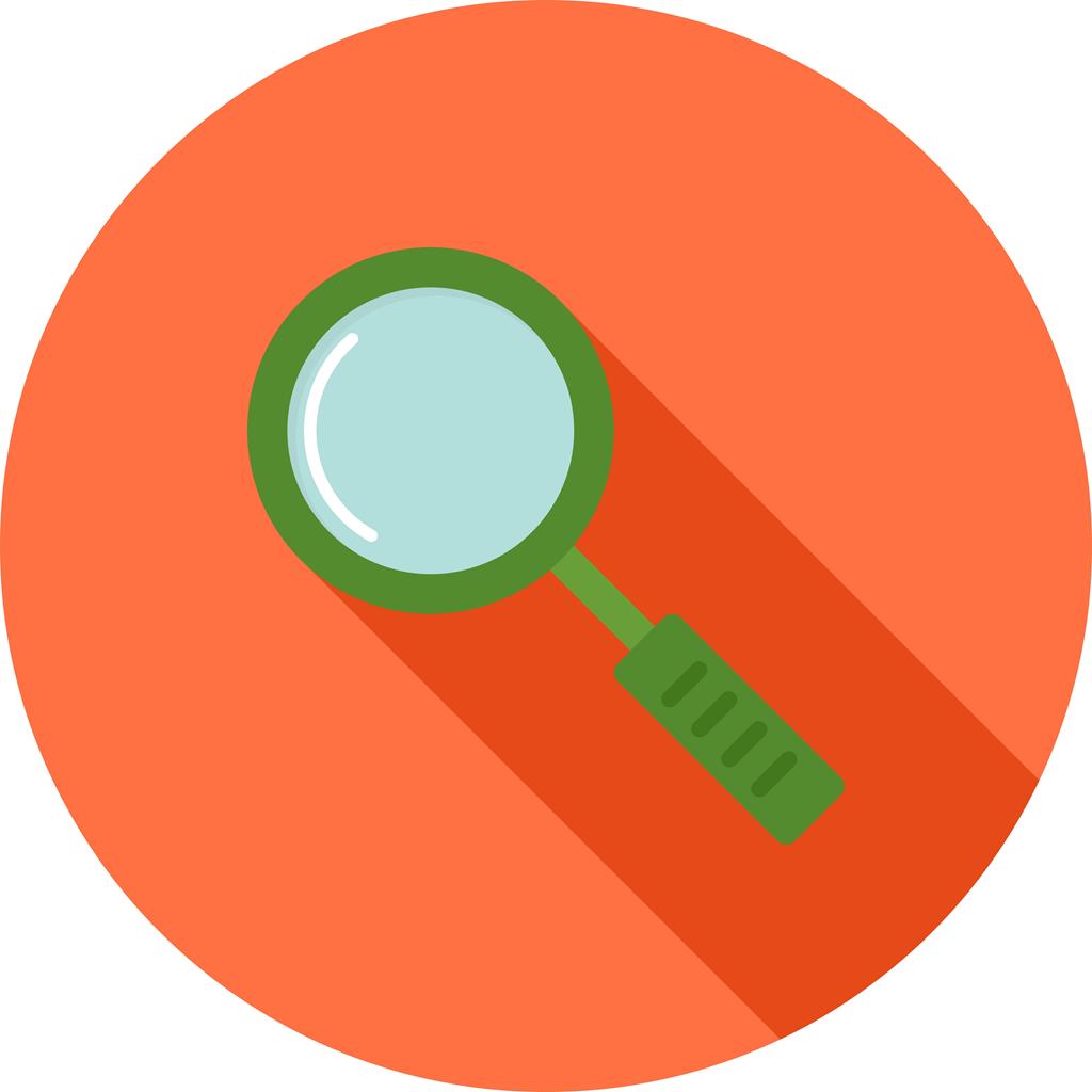 Magnifying glass Flat Shadowed Icon