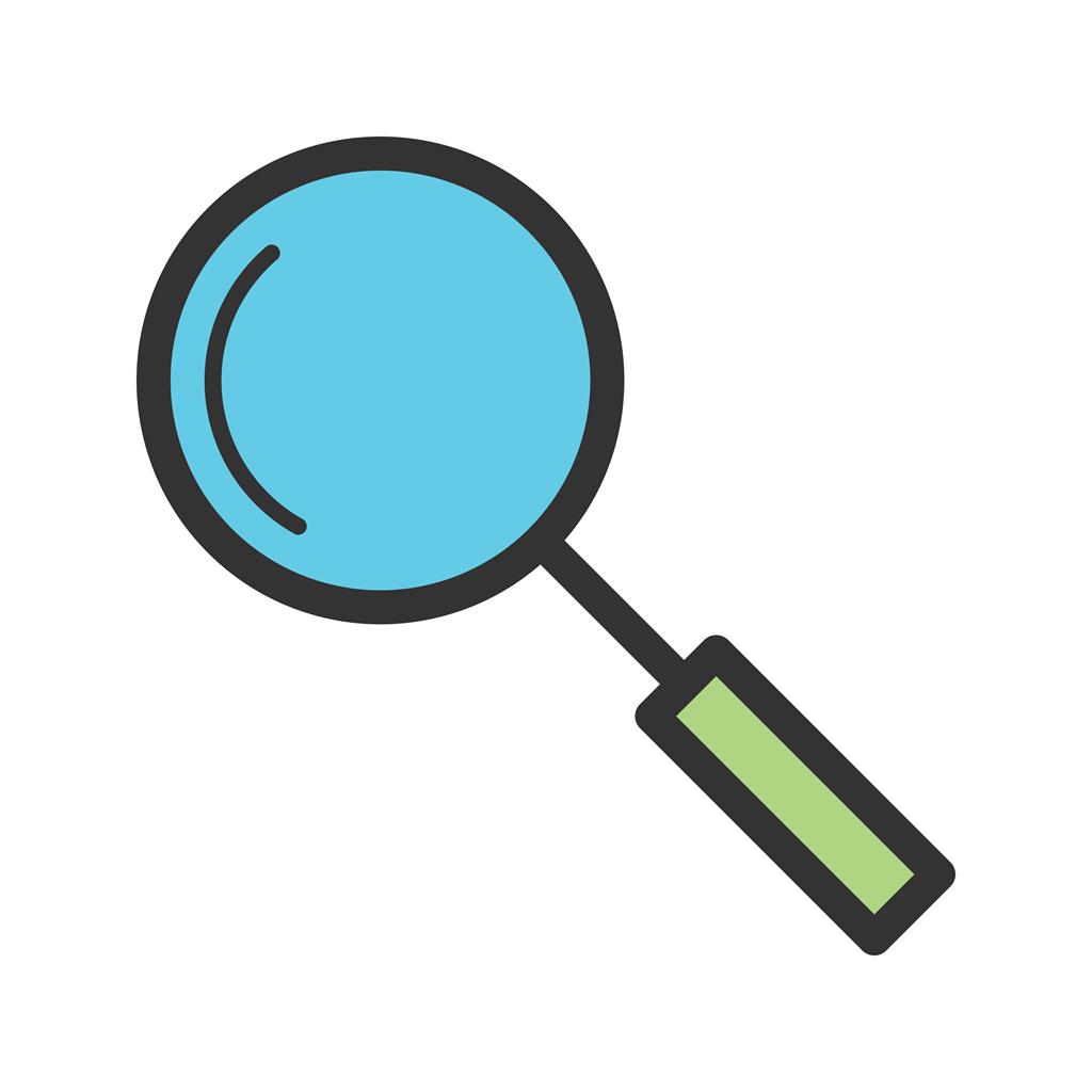 Magnifying glass Line Filled Icon